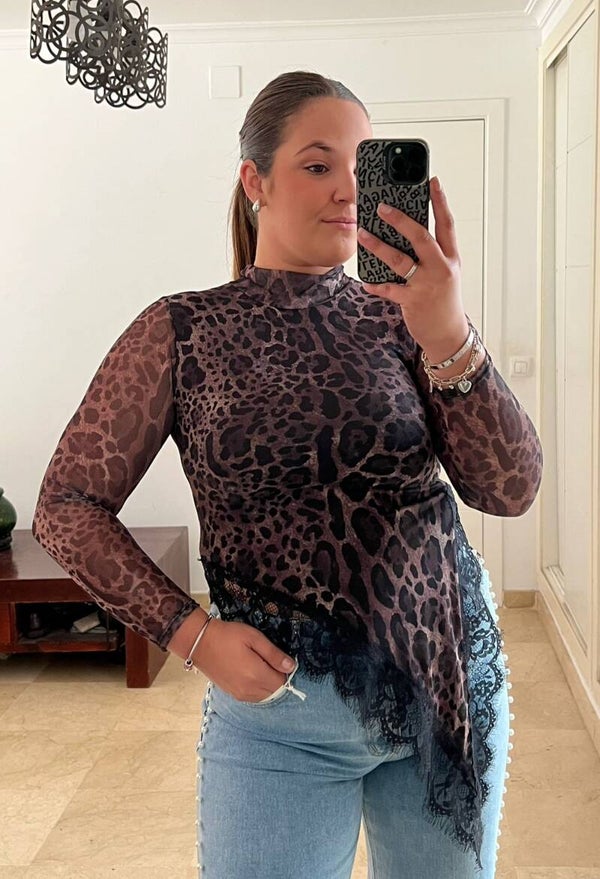 CAMISETA LEOPARDO ASIMETRICA