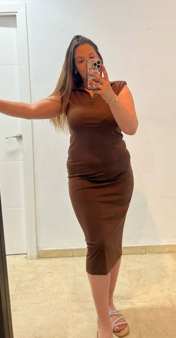 VESTIDO POLITO CHOCOLATE