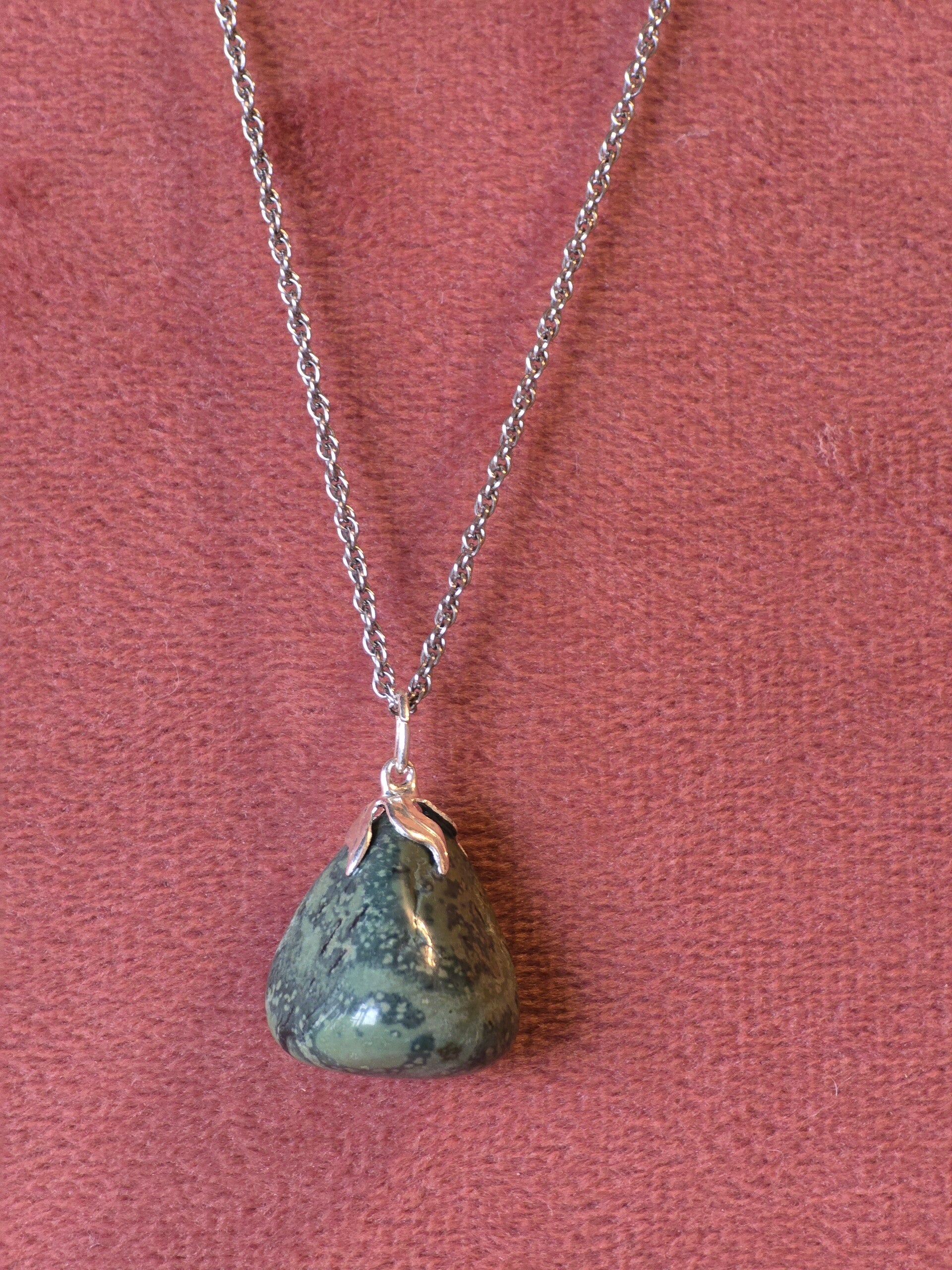 Kambamba jaspis ketting hanger