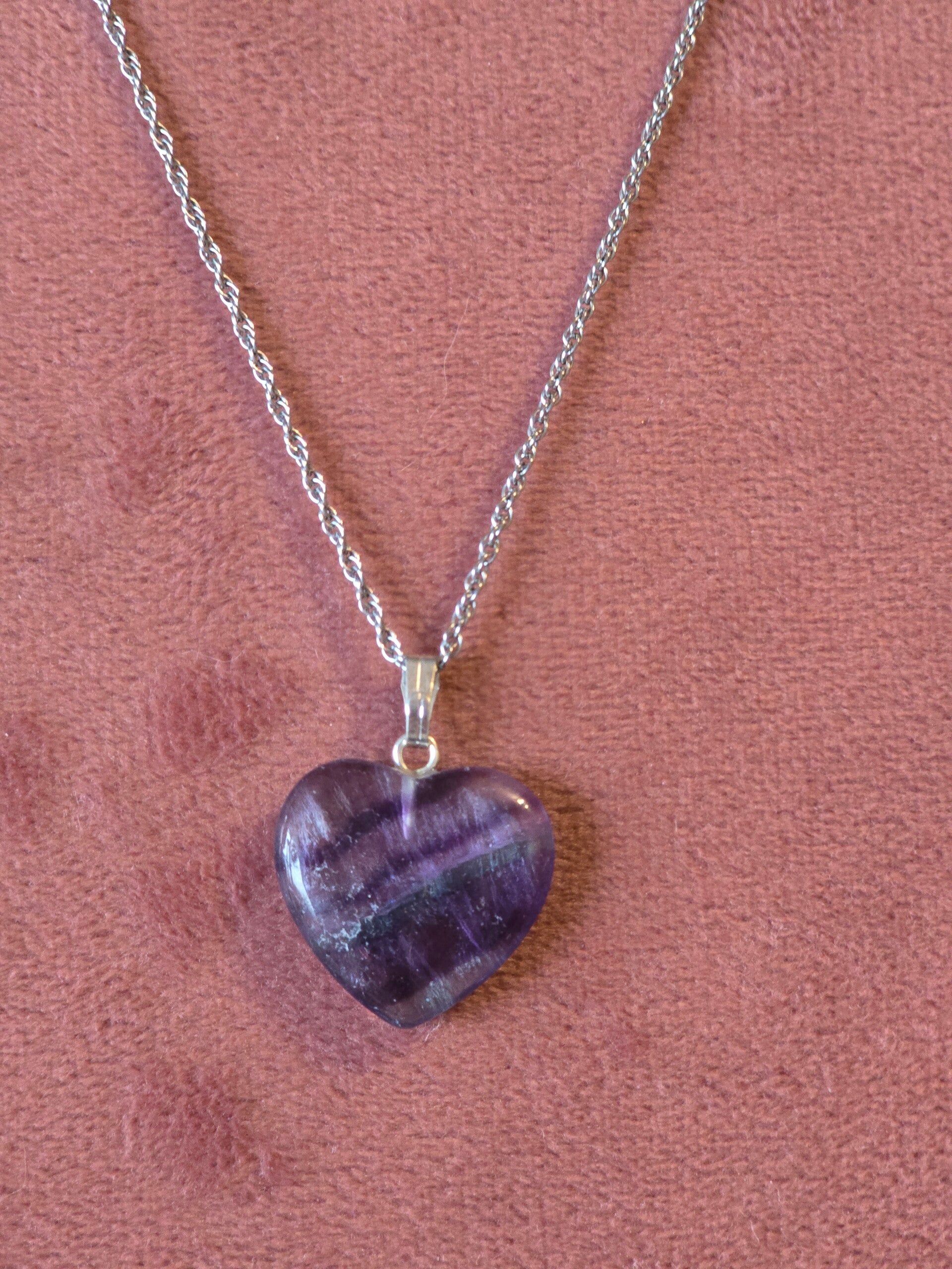 Regenboog fluoriet ketting hanger