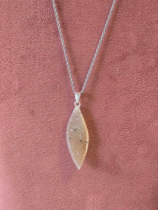 Druzy agaat ketting bedel