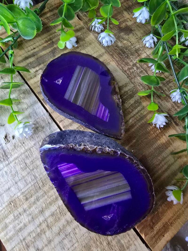 Agaat geode set
