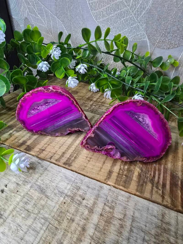 Agaat geode set