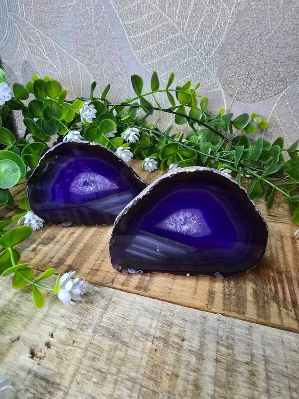 Agaat geode set
