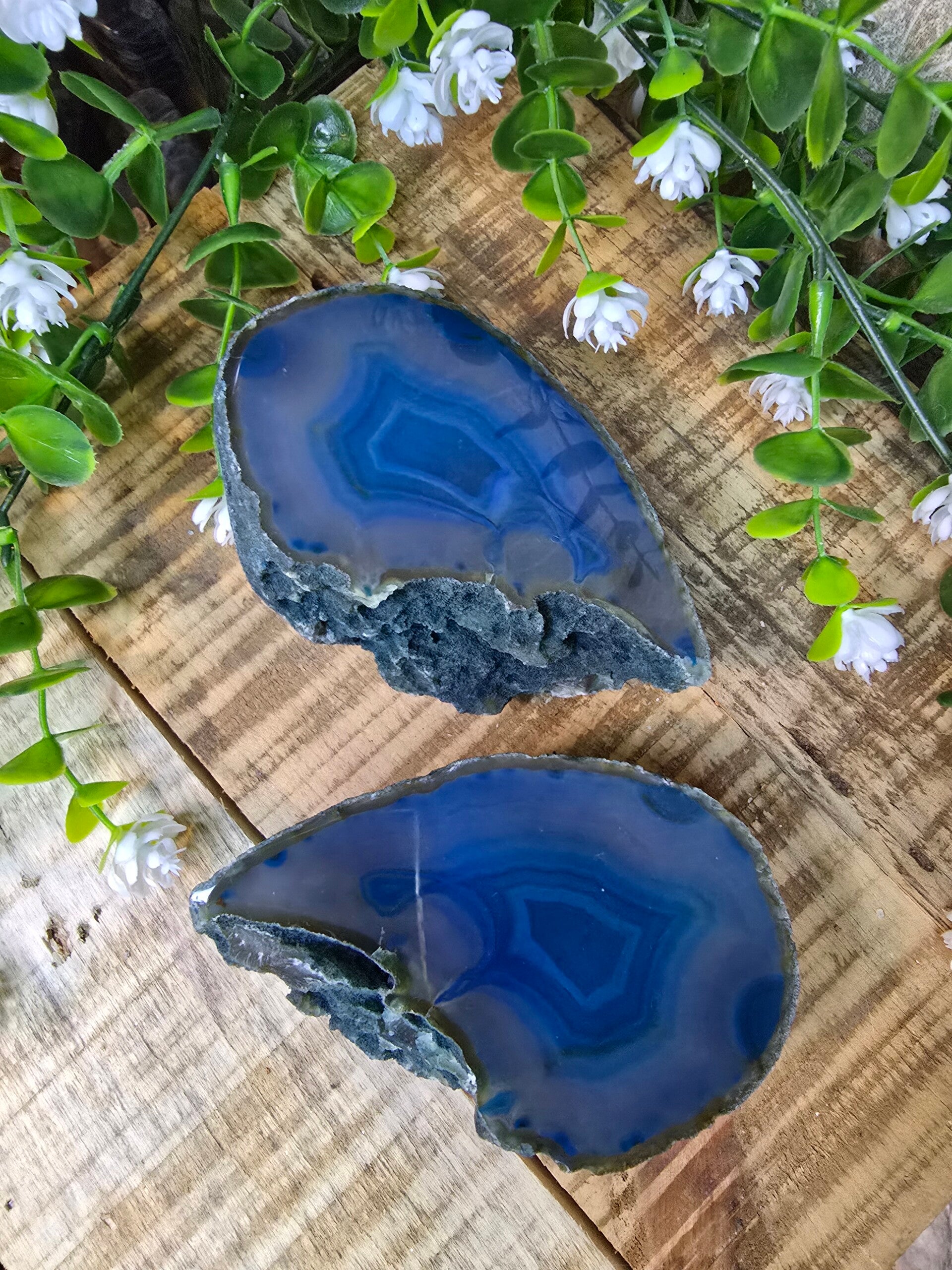 Agaat geode set