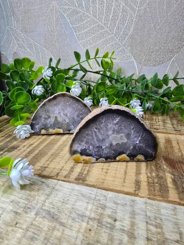 Agaat geode set