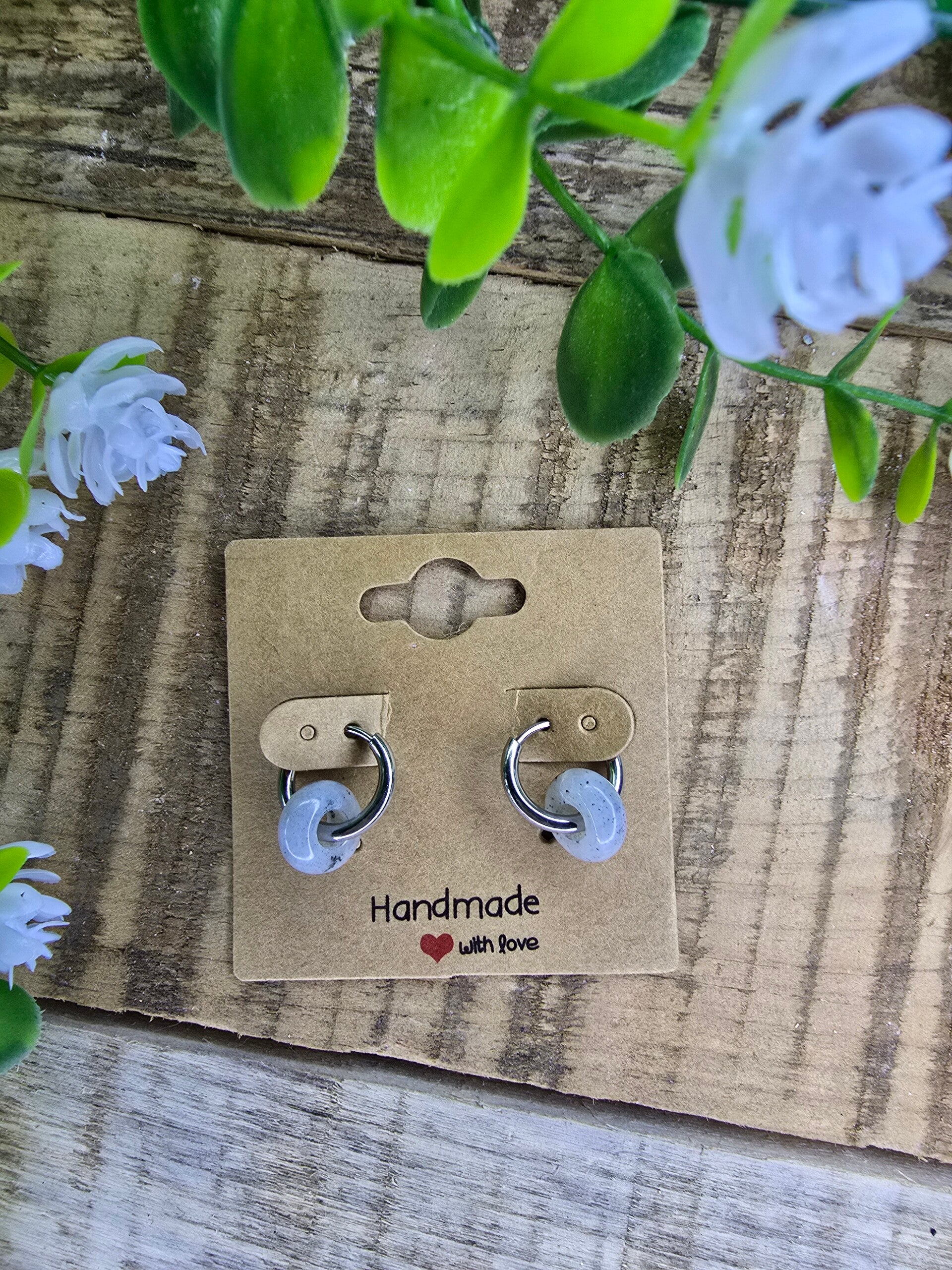 Labradoriet oorbellen