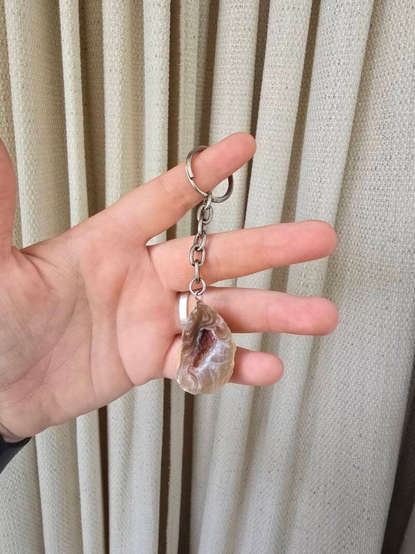 Agaat sleutel hanger