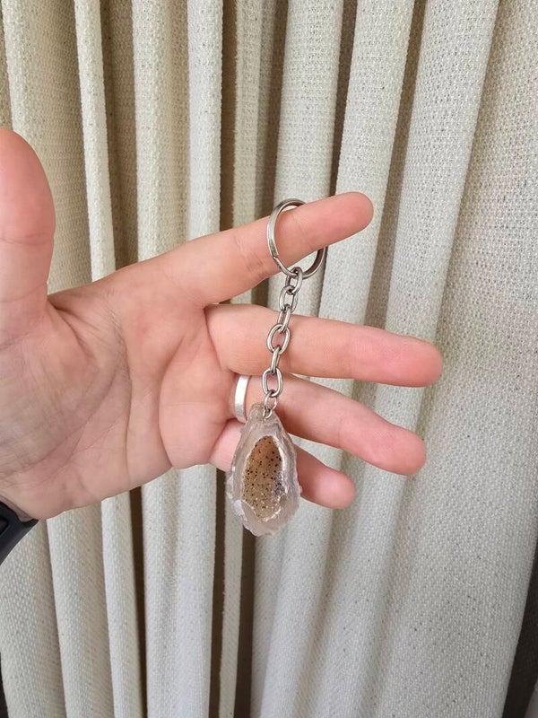 Agaat sleutel hanger