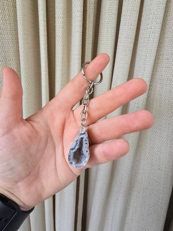 Agaat sleutel hanger