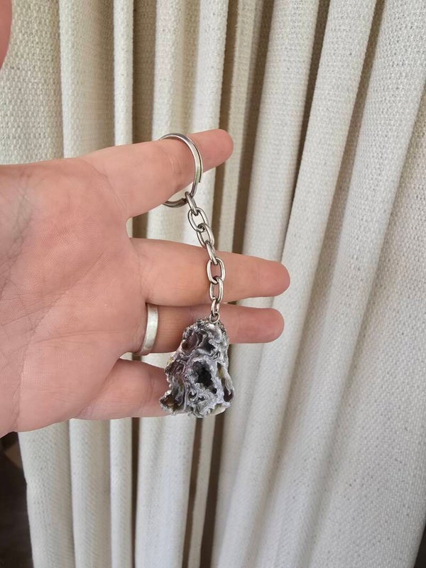 Agaat sleutel hanger