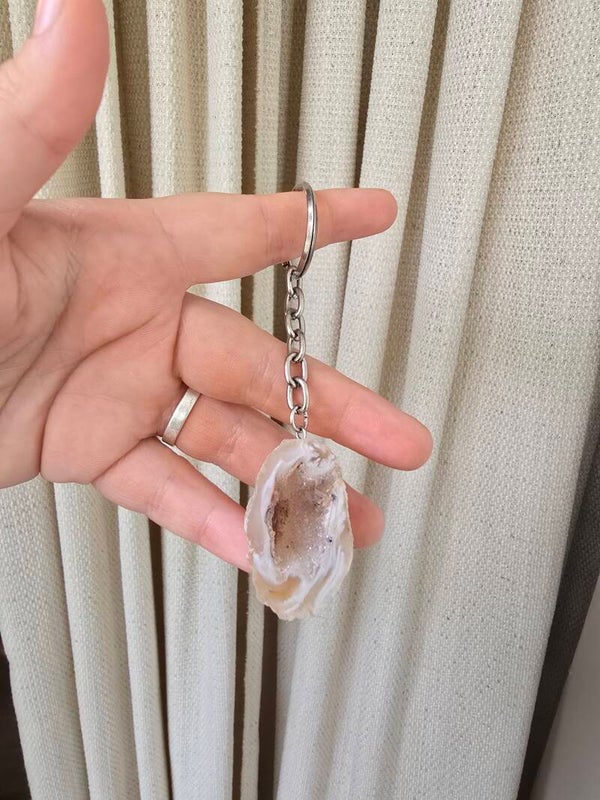 Agaat sleutel hanger