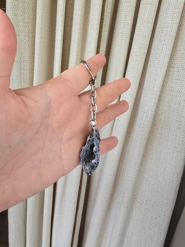 Agaat sleutel hanger