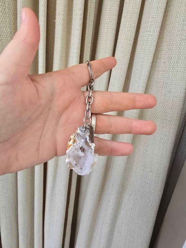 Agaat sleutel hanger