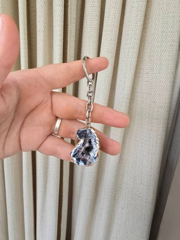Agaat sleutel hanger