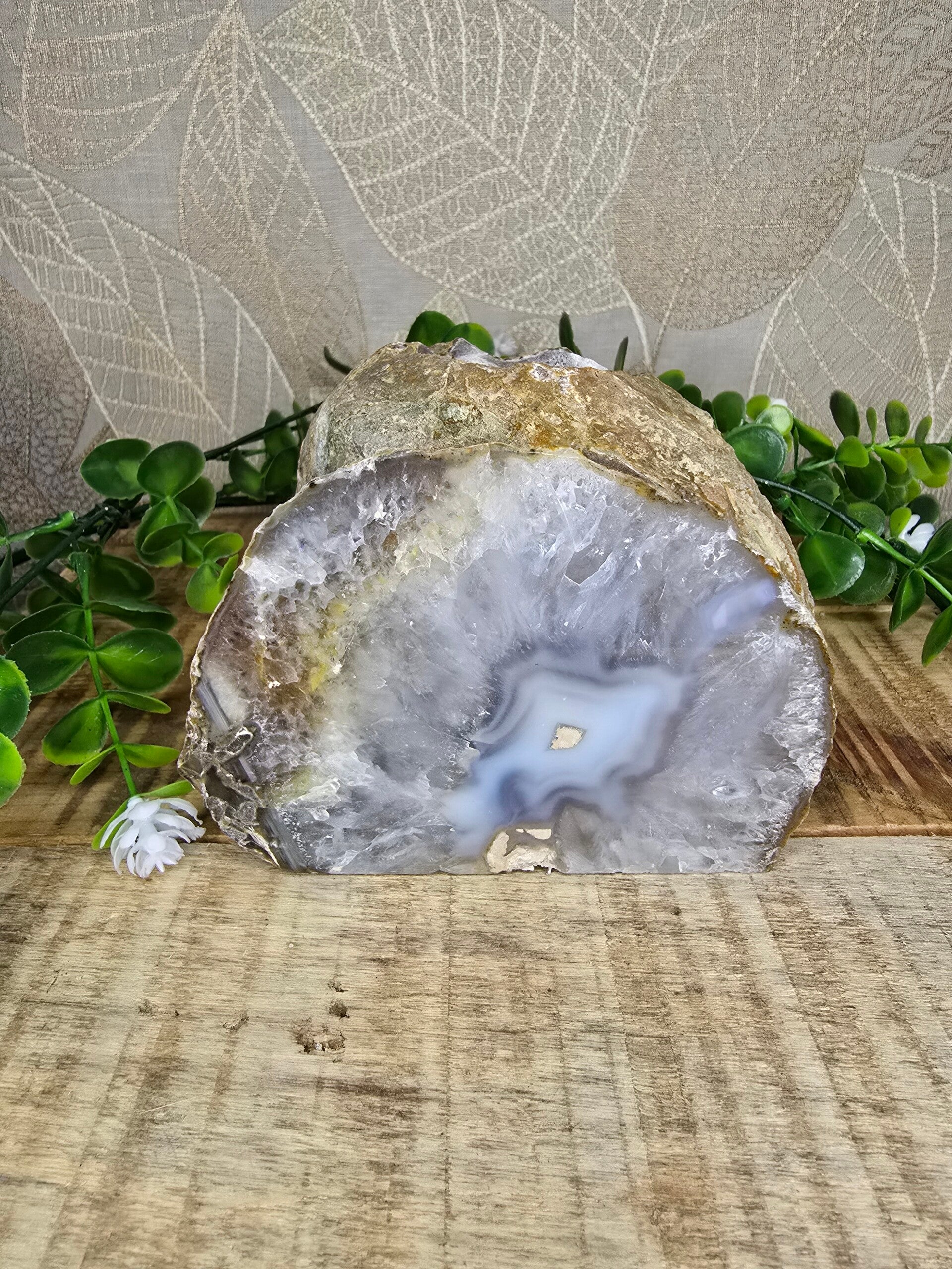 Agaat waxine licht houder