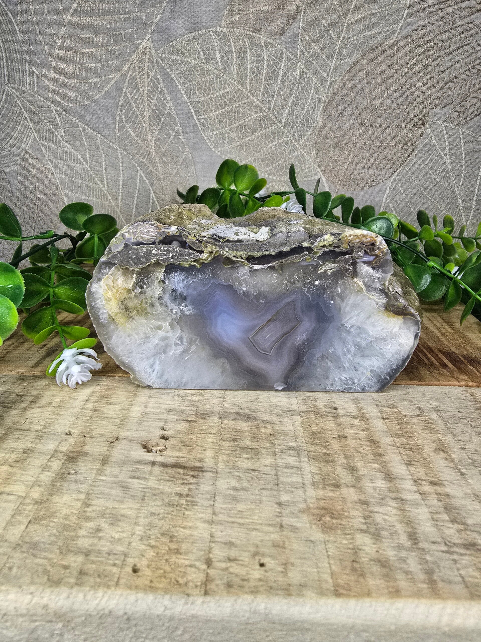 Agaat waxine licht houder