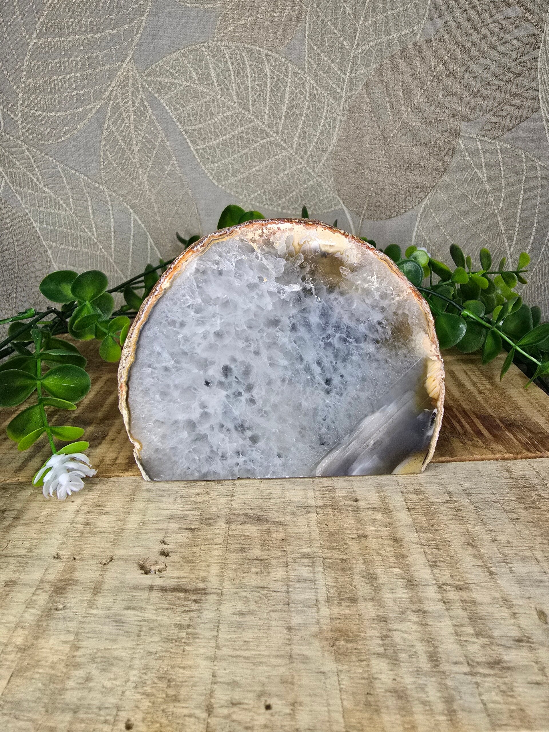 Agaat waxine licht houder