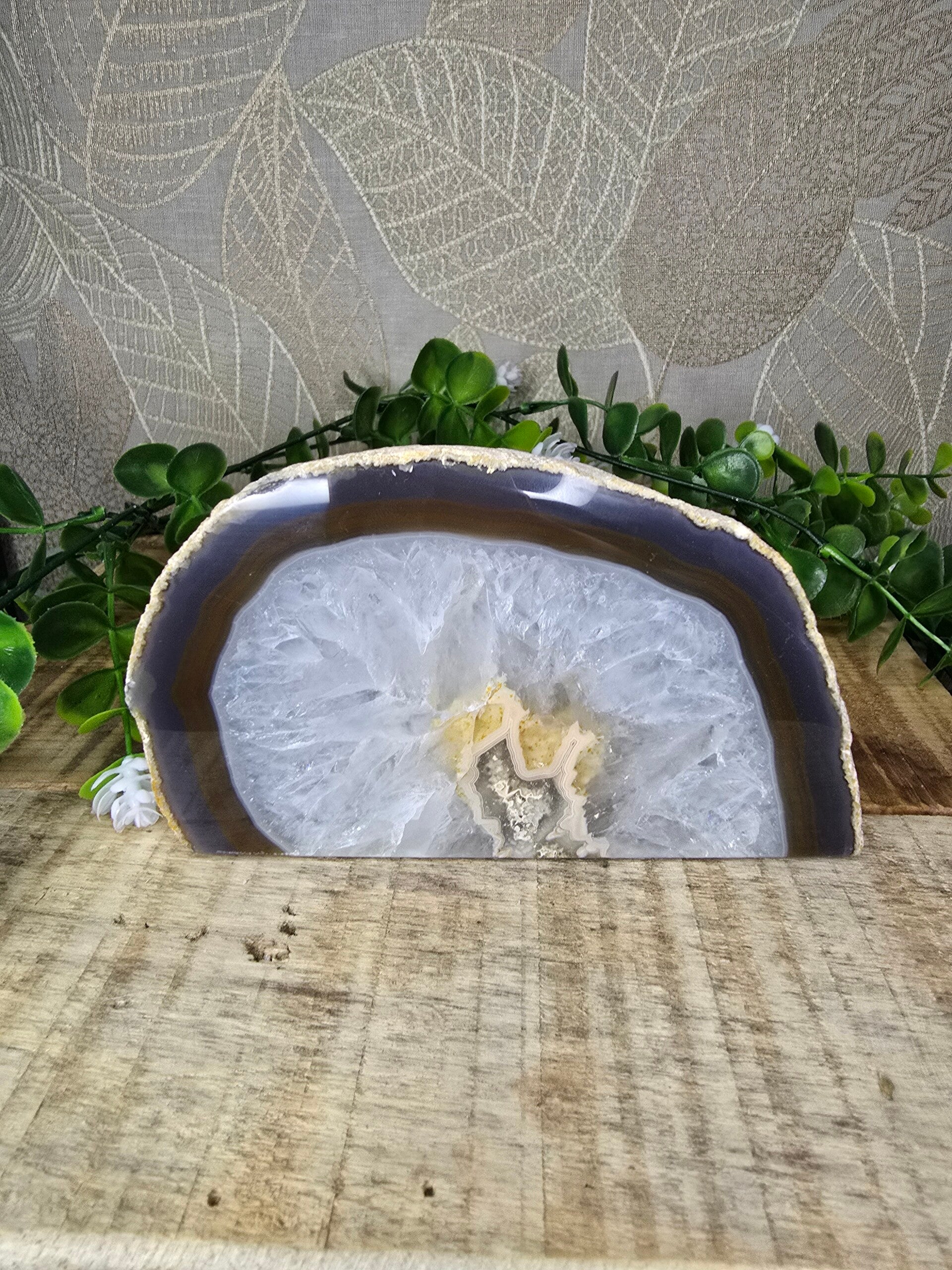 Agaat waxine licht houder