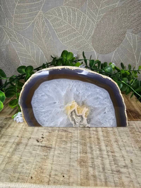 Agaat waxine licht houder