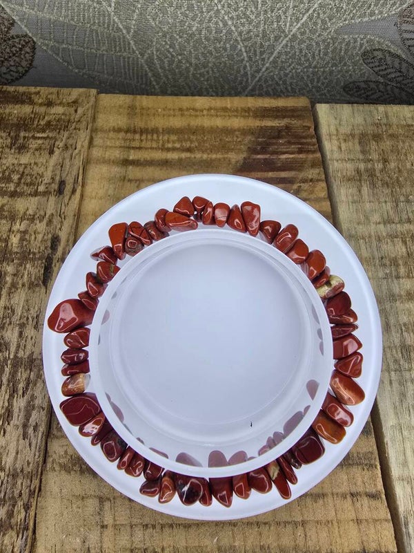 Rode jaspis split armband