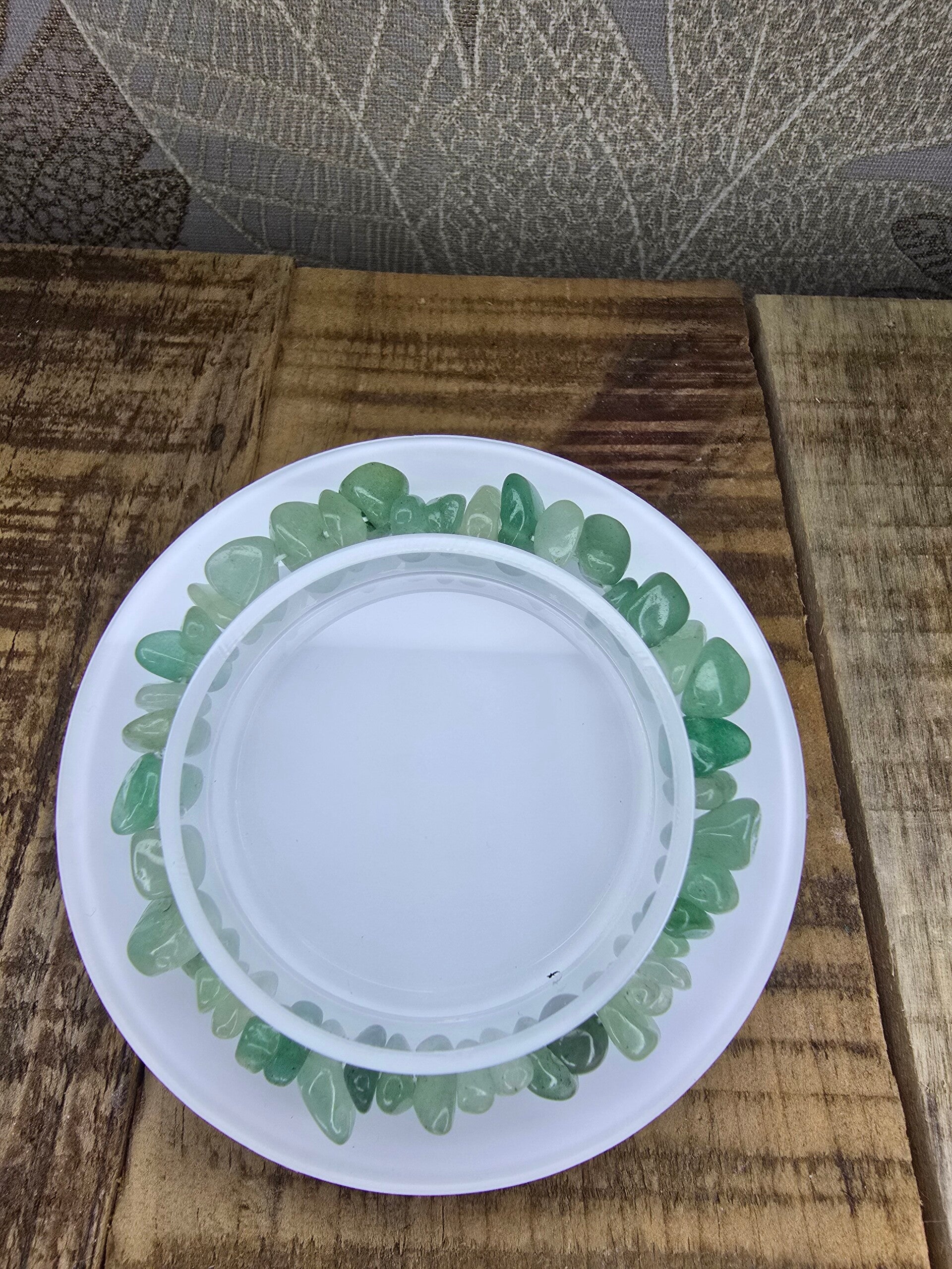 Groene aventurijn split armband