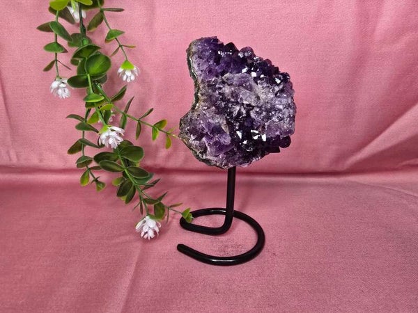 Amethist op pin