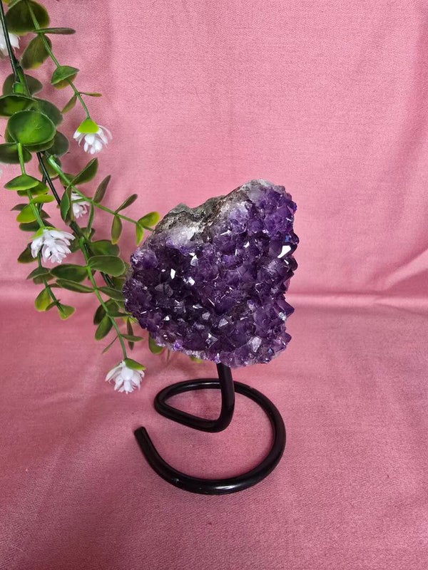 Amethist op pin
