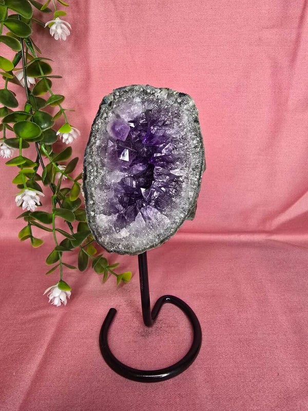 Amethist op pin