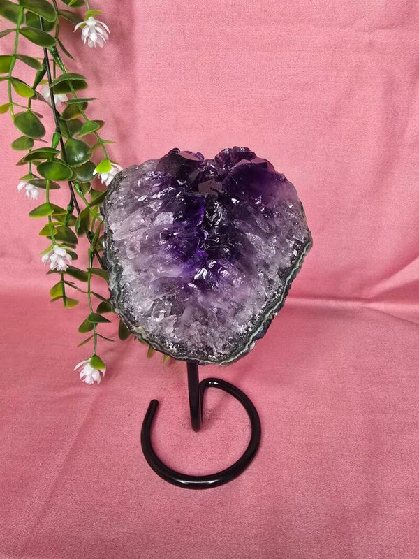 Amethist op pin