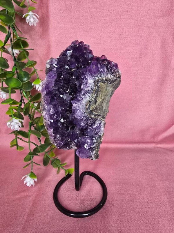 Amethist op pin