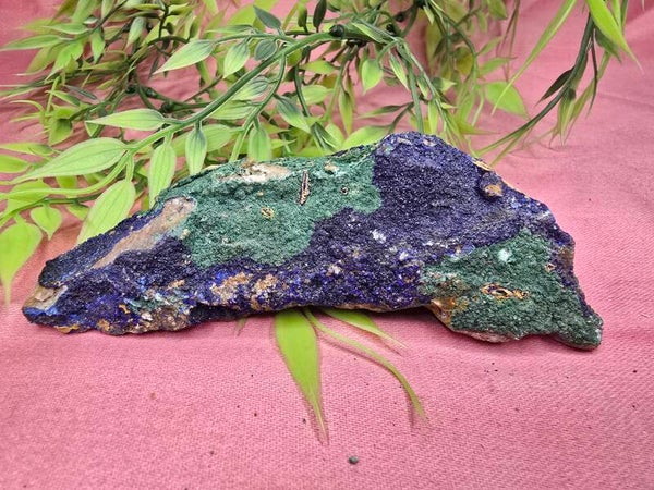 Malachiet met azuriet