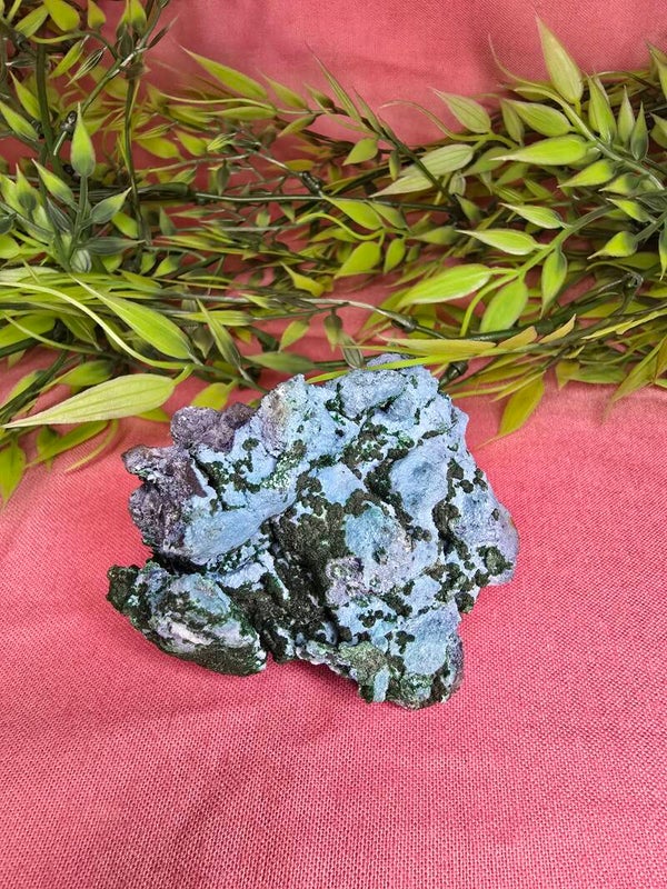 Chrysocolla met malachiet