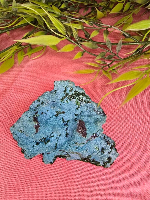 Chrysocolla met malachiet