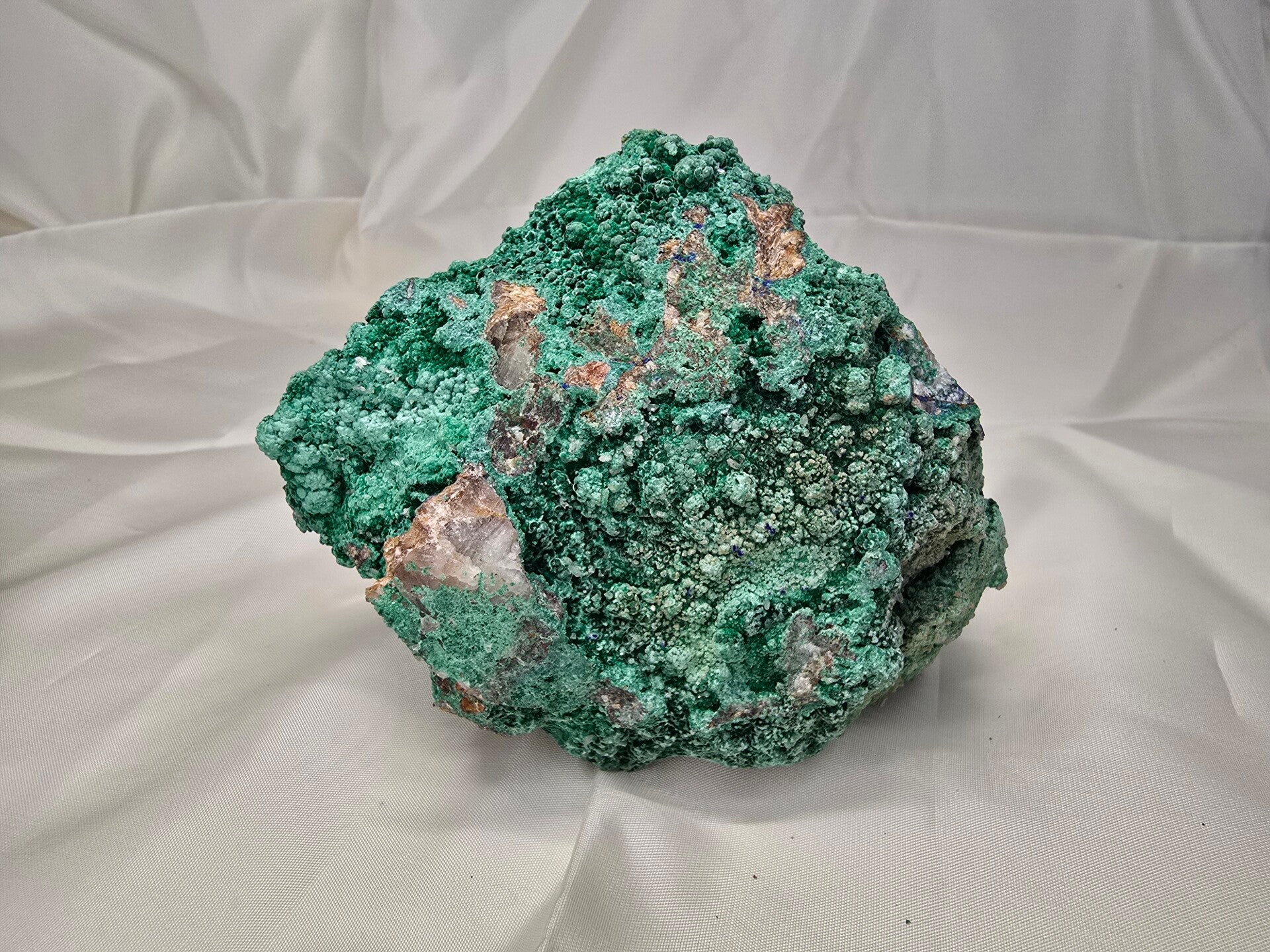 Malachiet met azuriet