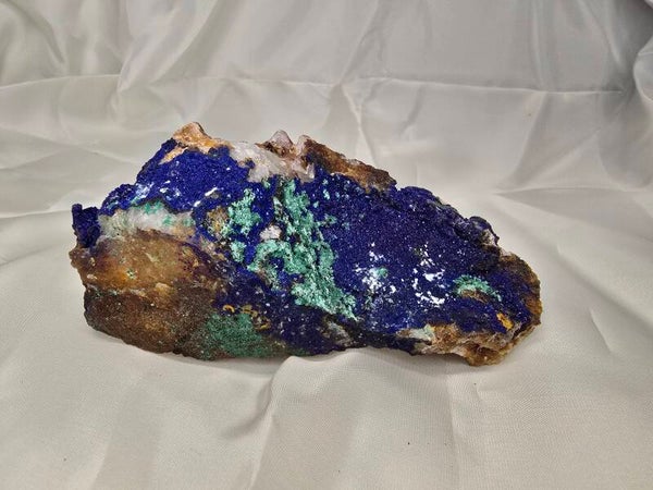 Malachiet met azuriet