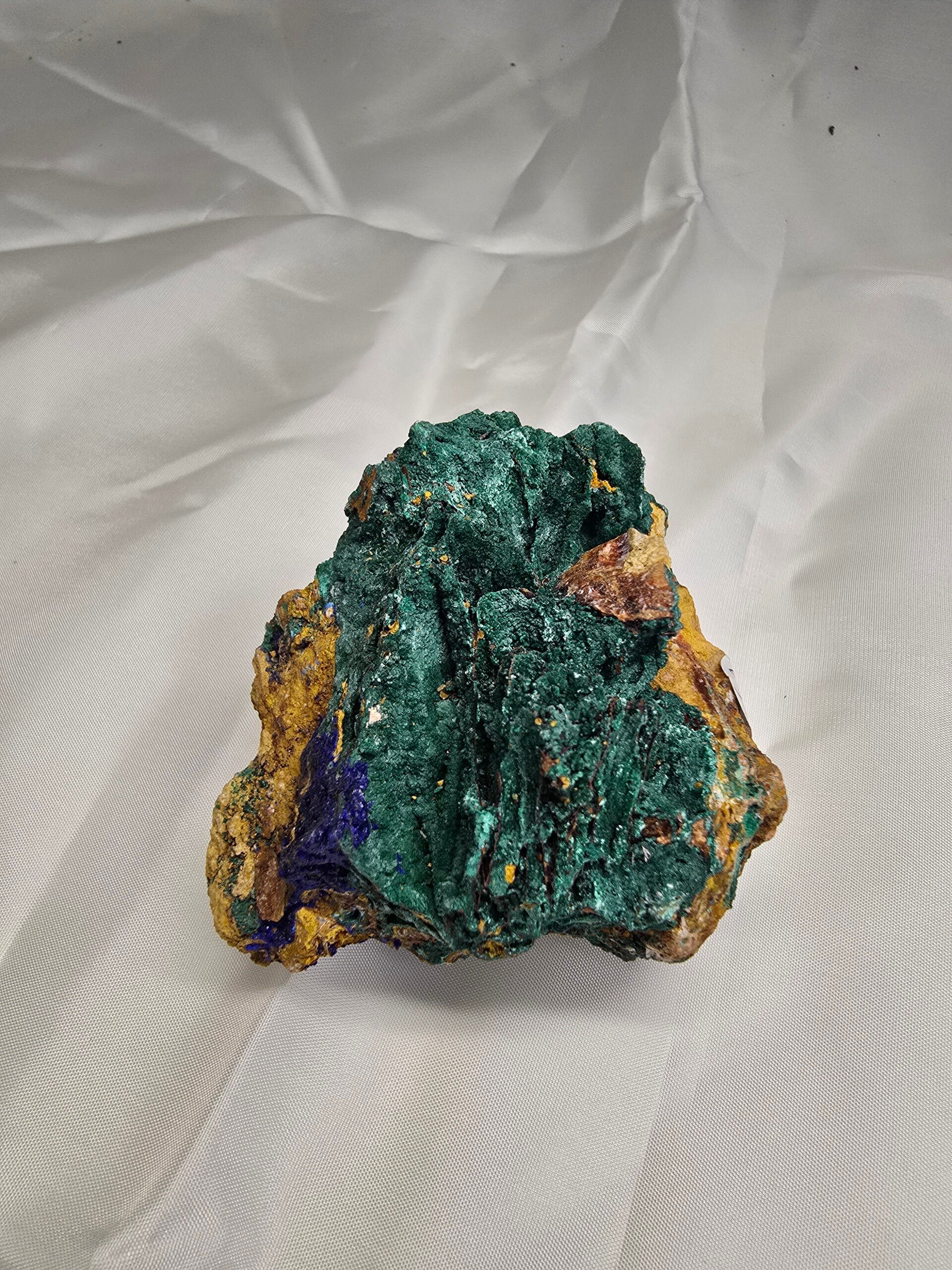 Malachiet met azuriet