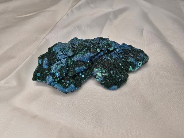 Chrysocolla met malachiet