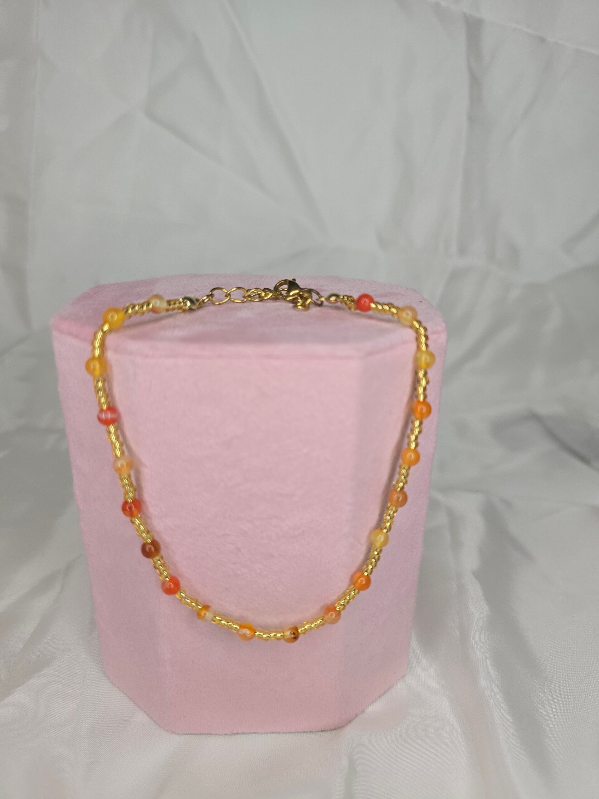 Carneool enkel armband