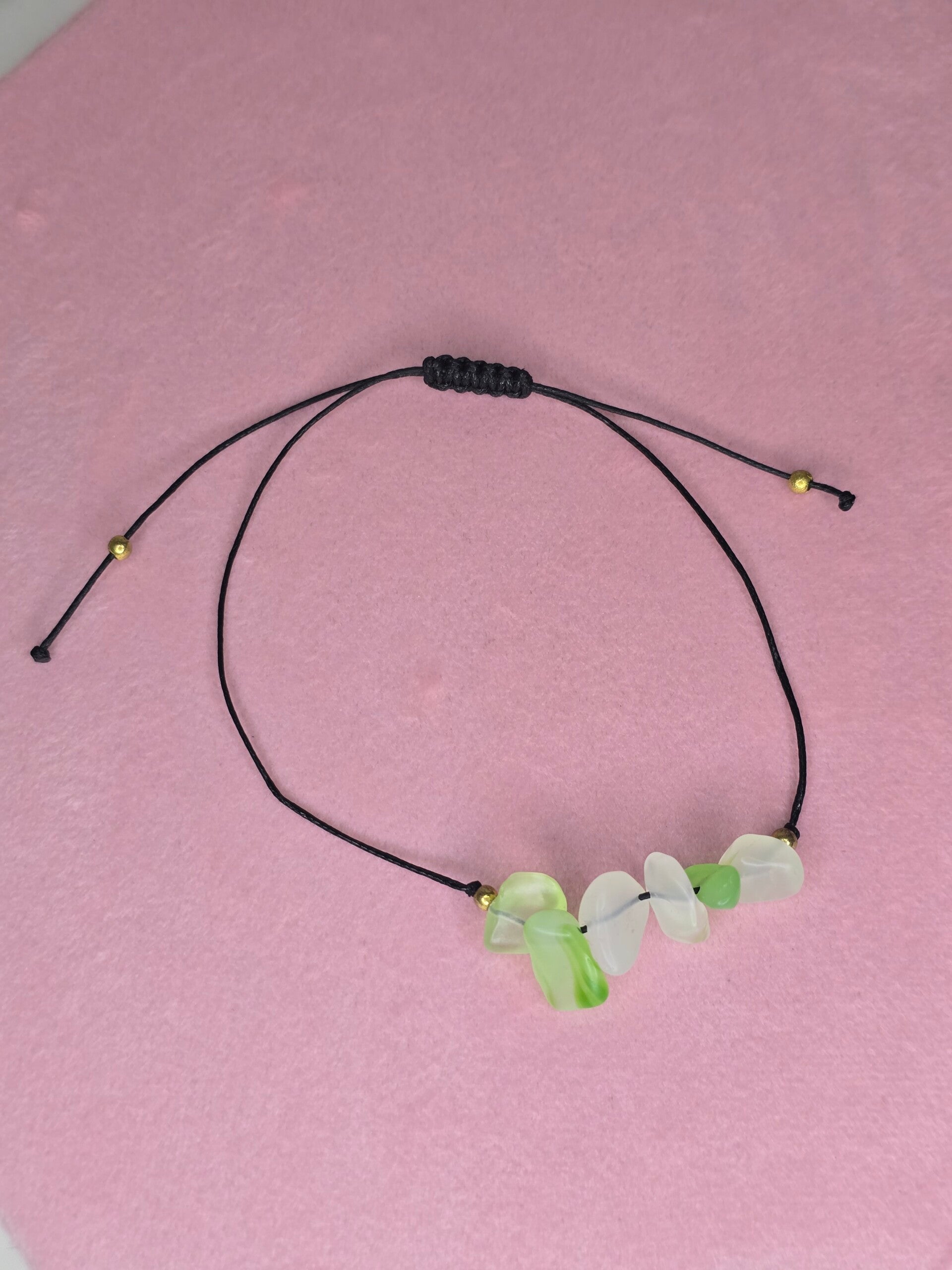 Geverfde agaat armband