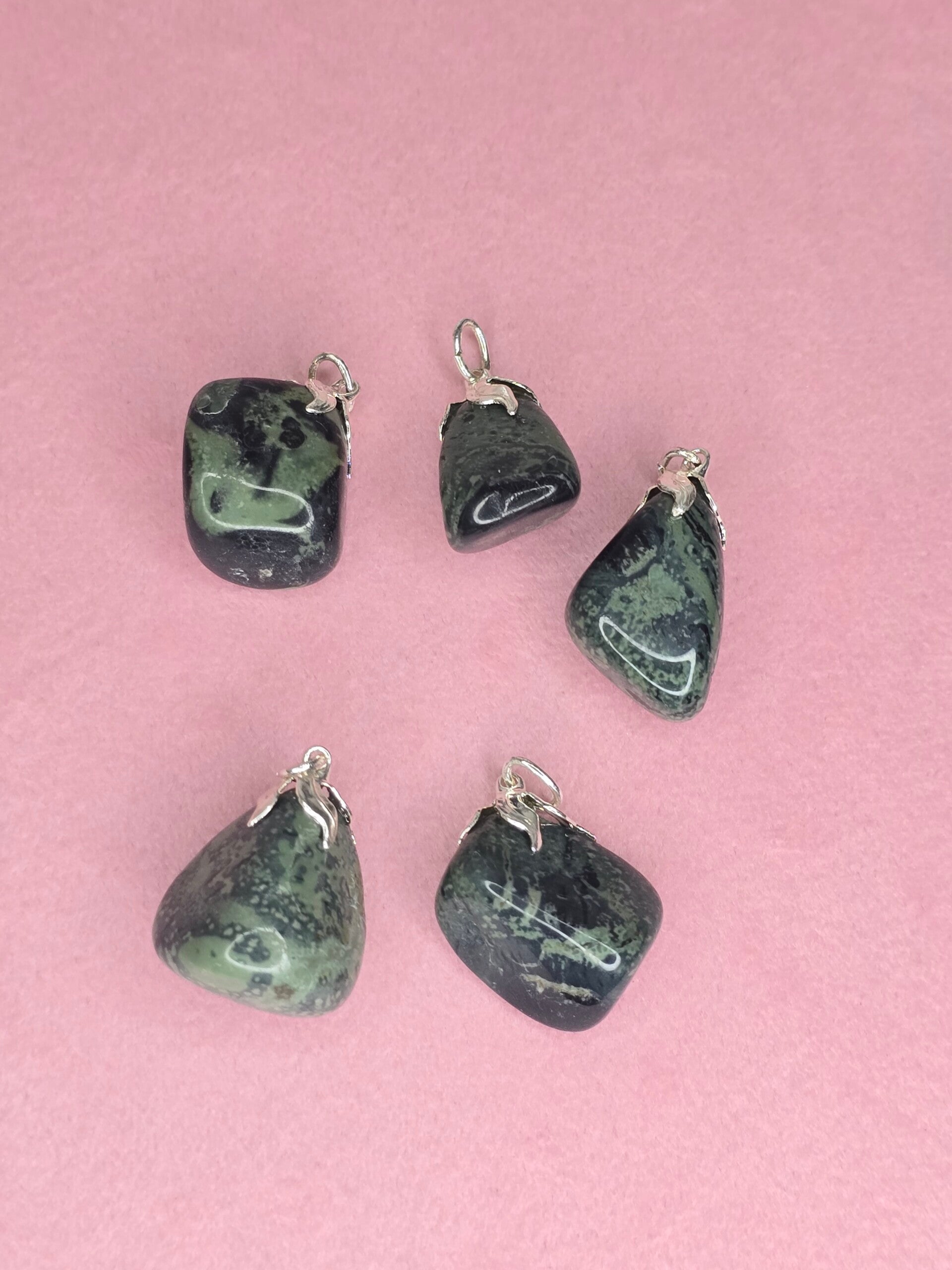 Kambamba jaspis ketting hanger