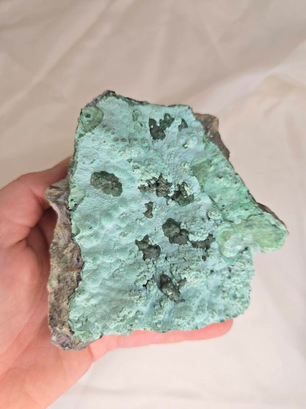Chrysocolla met malachiet