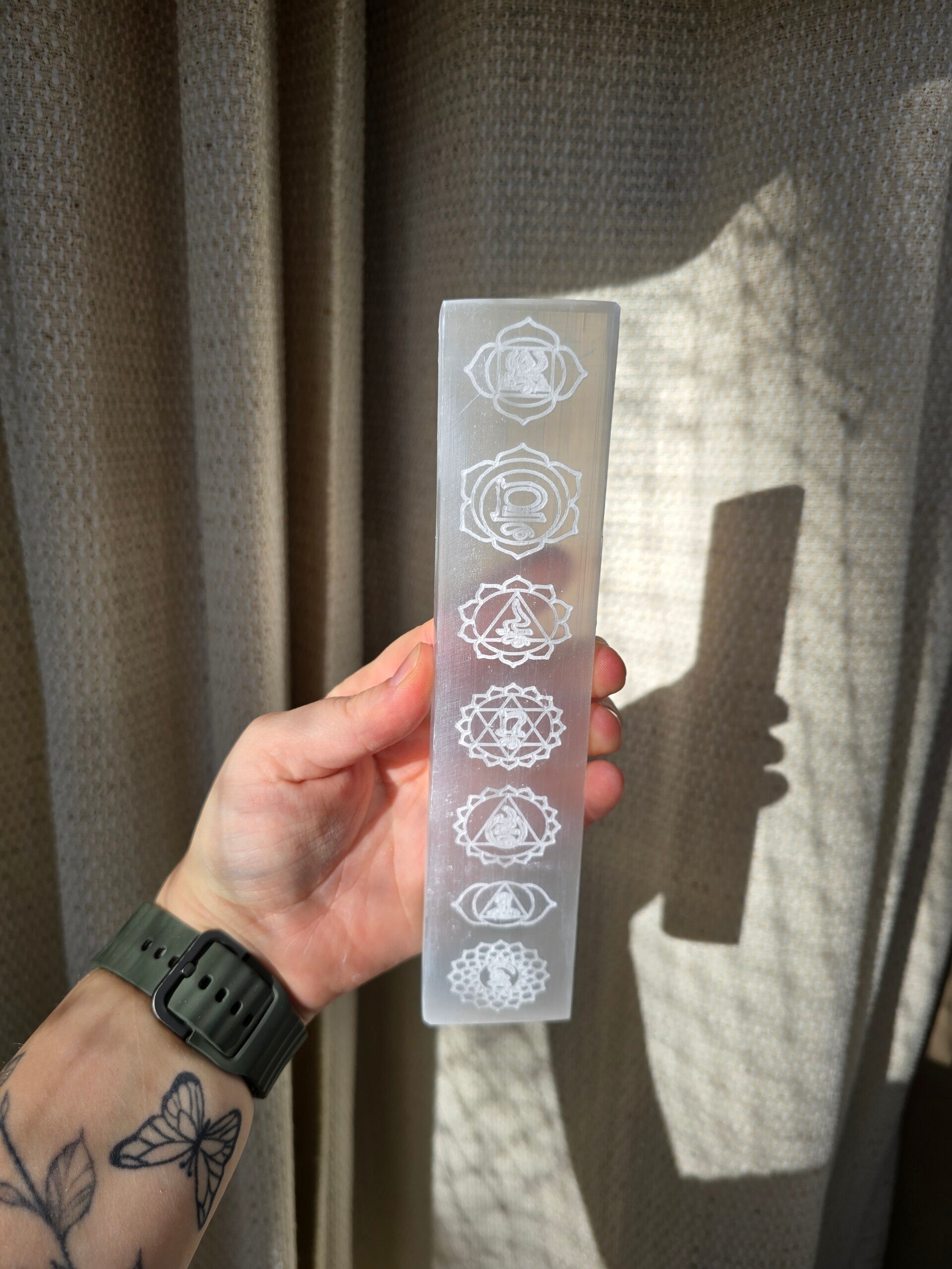 Seleniet chakra plaat