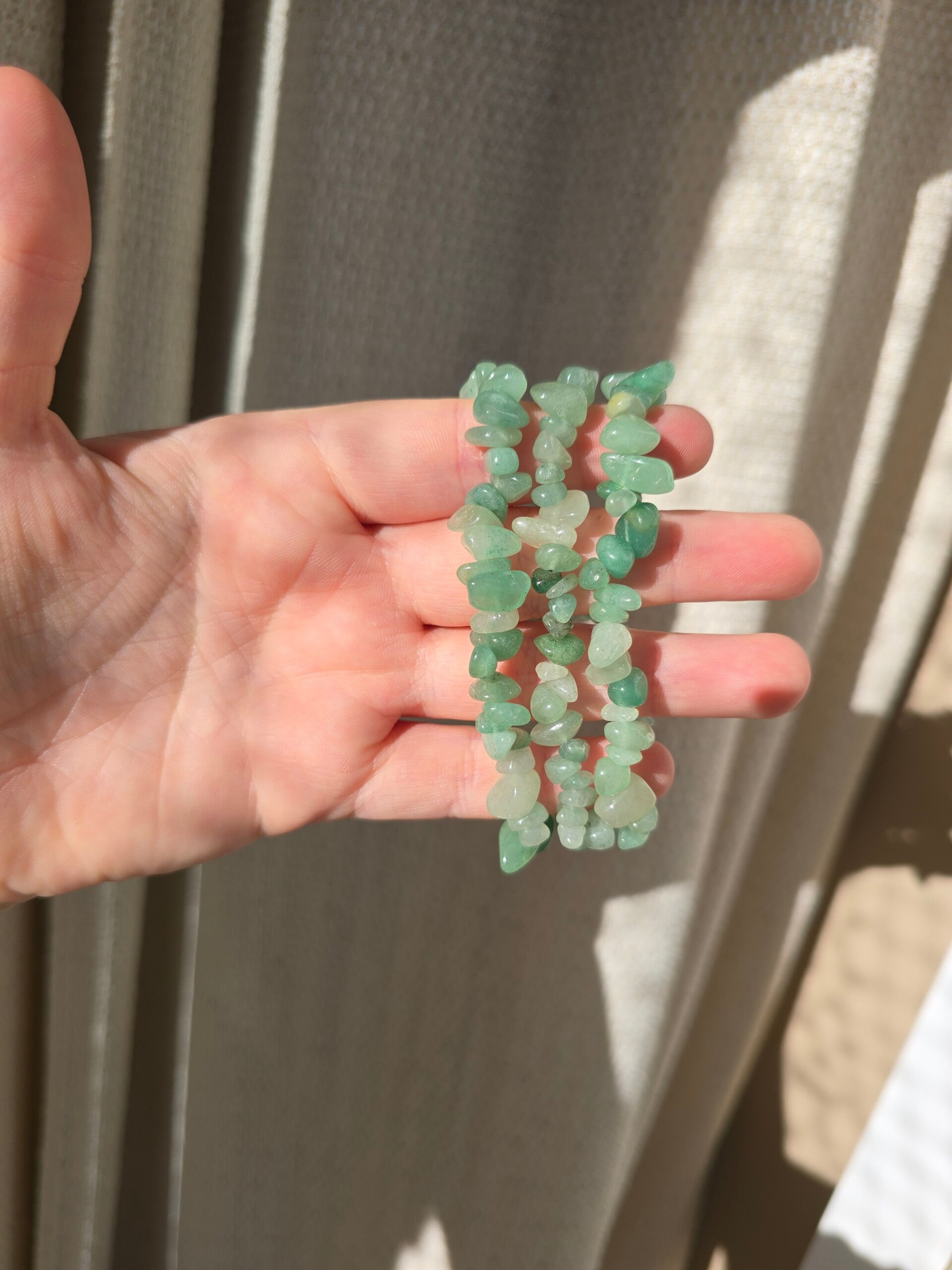 Groene aventurijn split armband