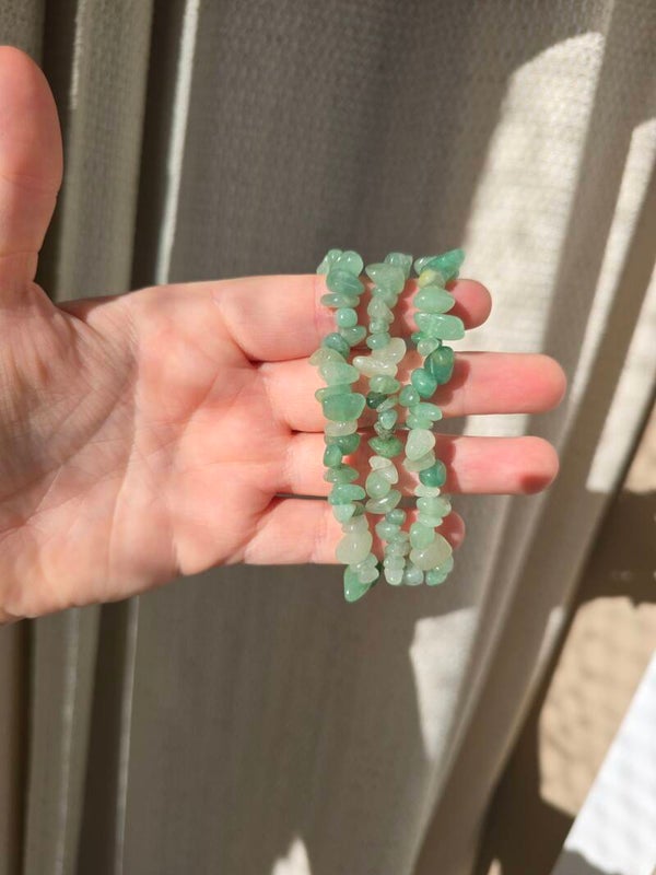 Groene aventurijn split armband