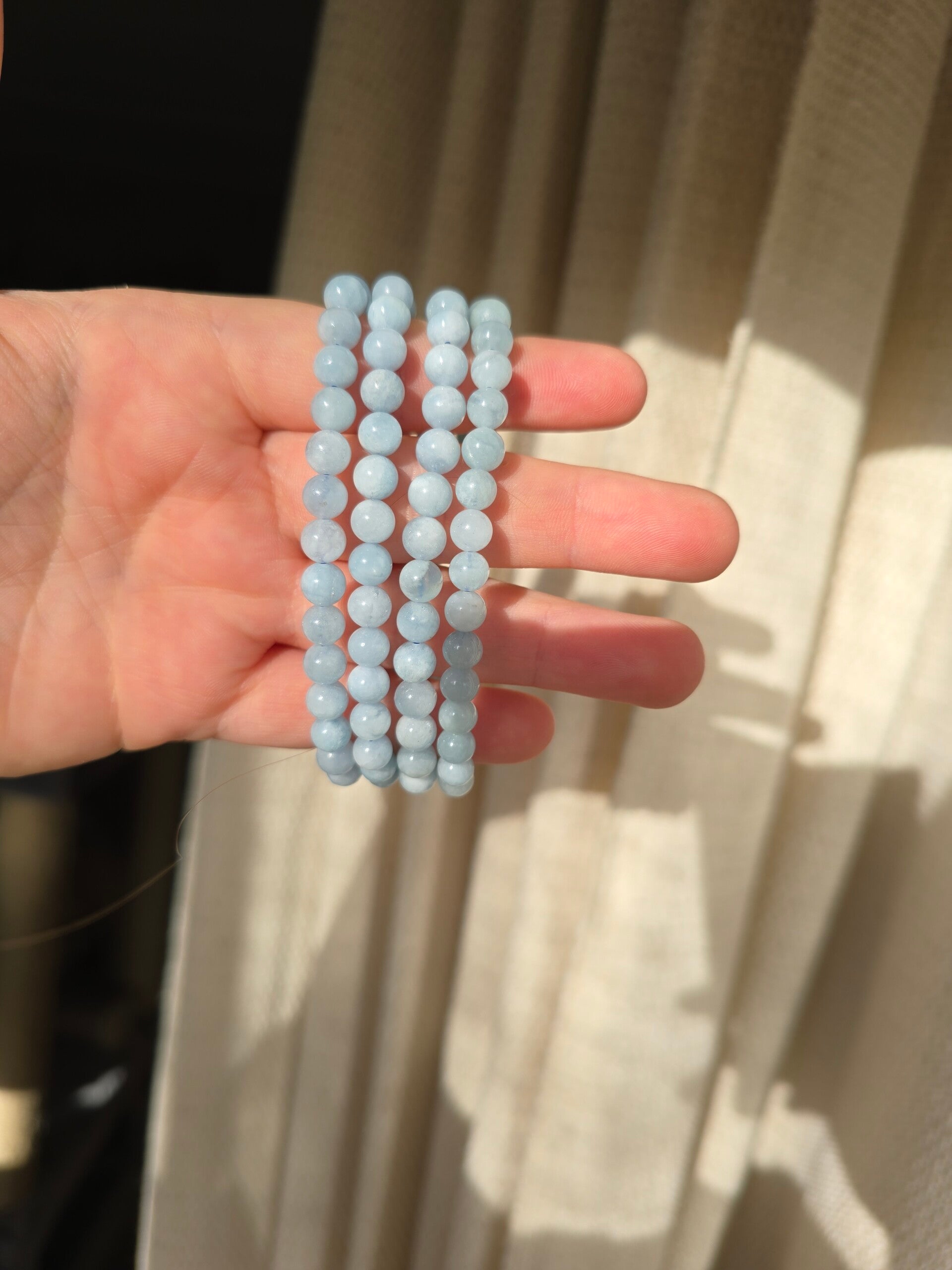 Aquamarijn armband AA+