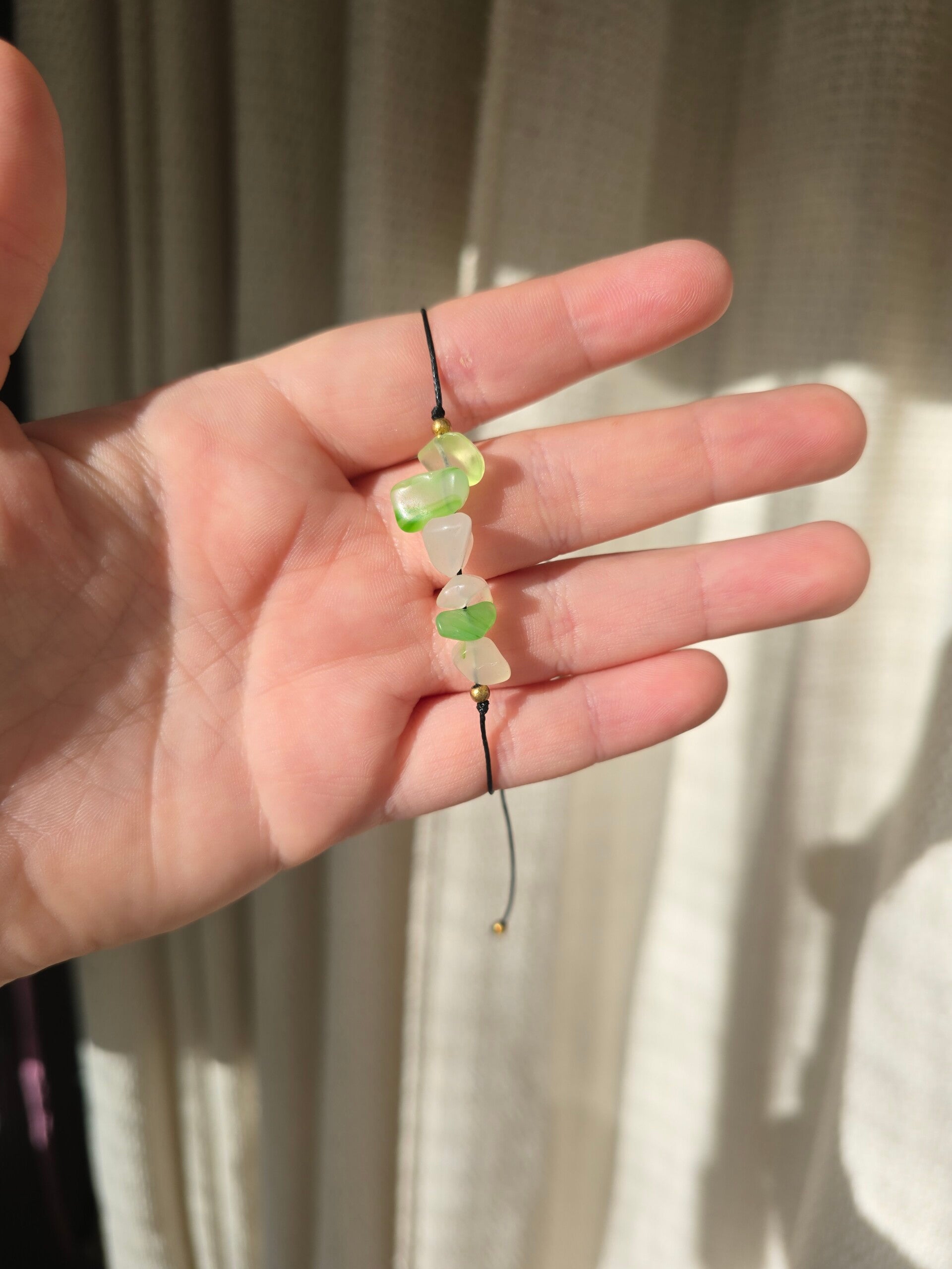 Geverfde agaat armband