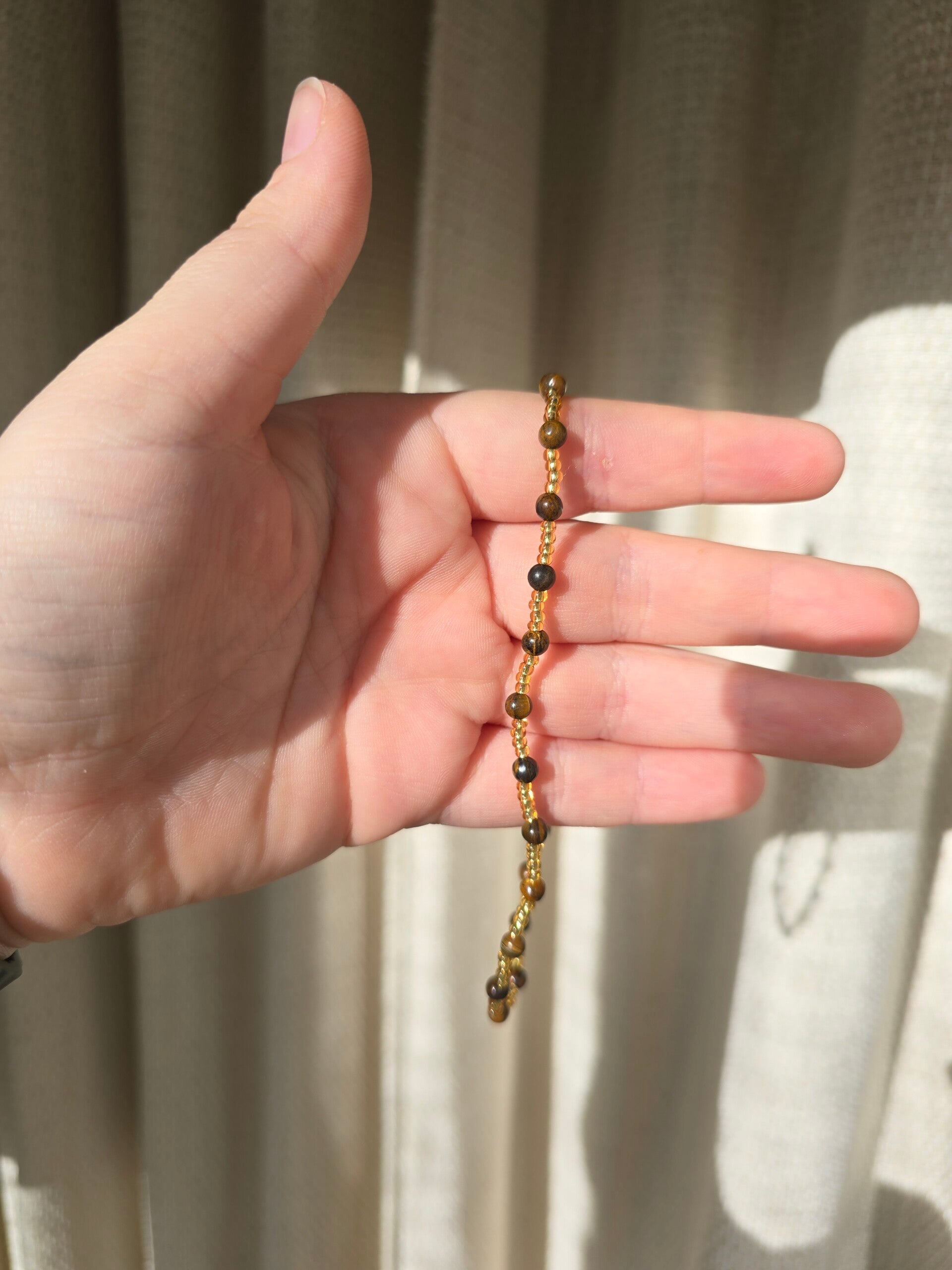 Tijgeroog enkel armband