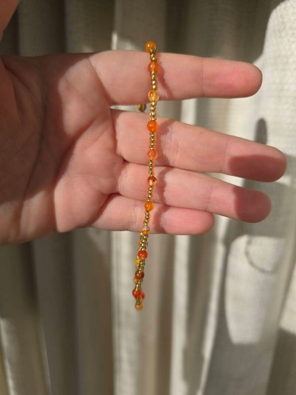 Carneool enkel armband