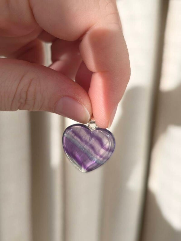 Regenboog fluoriet ketting hanger